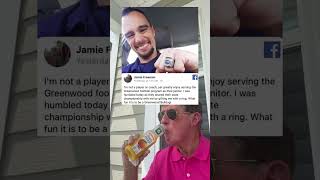 High School Football Team Gifts Their Janitor A State Championship Ring grandpa [upl. by Sucirdor262]