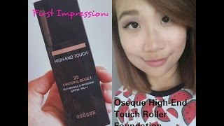 First Impression amp Review Oseque High End Touch Roller Foundation  thebeautyandfoodspace [upl. by Phillip687]