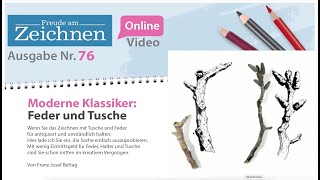 Freude am Zeichnen amp Malen Ausgabe 76 – Feder und Tusche [upl. by Roanne501]