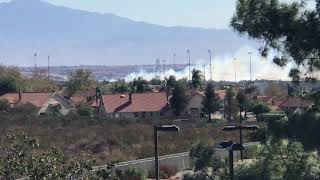 Fire Or Smoke Behind Los Osos High School [upl. by Illah949]