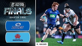 Super Rugby Pacific 2023  Blues v Waratahs  Quarter Final Highlights [upl. by Gesner]