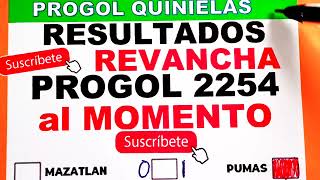 Progol Revancha 2254 Resultados AL MOMENTO Domingo 10  progol 2254  progol Revancha 2254 [upl. by Ahsitniuq192]