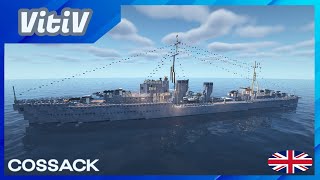 HMS Cossack F03  Tribalclass Destroyer  Minecraft [upl. by Svoboda]