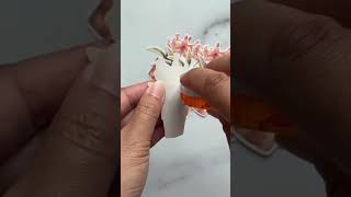 Handmade Amaryllis Flower Pot Stickers [upl. by Annahsed]