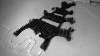 Famous german tales in 6000 dominoes [upl. by Peg]