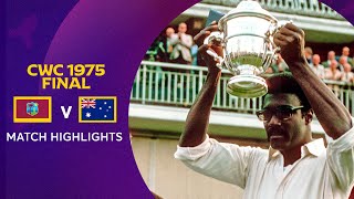 Cricket World Cup 1975 Final West Indies v Australia  Match Highlights [upl. by Sarene]