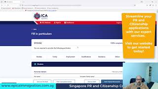 Singapore PR and Citizenship Application stepbystep Guide  New ICA Portal  eservices Steps [upl. by Ehtiaf69]