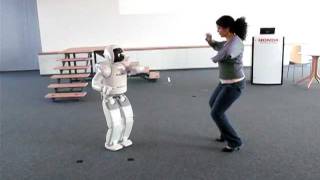 Honda Asimo dancing with girl [upl. by Arabrab]