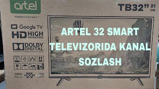 ARTEL 32 SMART TELEVIZORIDA KANAL TERISH [upl. by Ameehsat]