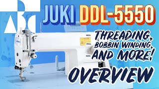 HOW TO Thread Your Juki DDL5550N Industrial Sewing Machine [upl. by Anailuj]