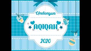 Template Keren Power Point Undangan Aqiqah Gratis Dapat Diedit dengan Mudah [upl. by Yeclek]