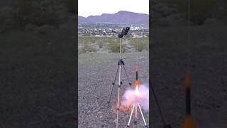 3D Printed Alpha III on an A83 Full Video in Link Below modelrockets estesrockets alphaiii [upl. by Nehpets311]