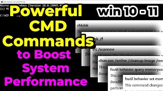 How to Make Your Computer Run Faster Using CMD  Powerful CMD Commands to Boost System Performance [upl. by Elstan]