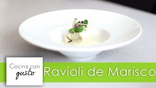 Receta de Ravioli de Marisco por Mario Sandoval [upl. by Htebsil]