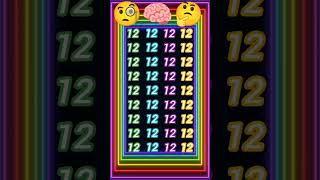 Find the 12 in 21 😱💯 Eye 👁️ ke test test 99fail  math  puzzle  mathematics  education  gk [upl. by Adlee304]