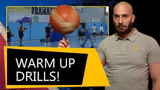 Basketball Warm Up  Dribbling and Footwork Drills  Basketball Camp Spain 2022 [upl. by Rosaleen]