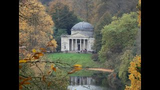 Stourhead Palladian house and worldfamous landscape garden Wiltshire England United Kingdom [upl. by Tenner]