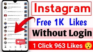 1 Click 1K Likes  How To Increase Likes On Instagram 2024  Instagram Par Like Kaise Badhaye 2024 [upl. by Barboza773]