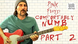 Pink Floyd  Comfortably Numb  Ending Guitar Solo Lesson  Part 2 [upl. by Calv]