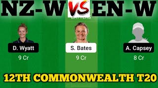 NZW vs ENW  EN W vs NZ W  NZW VS ENW 12TH Womens T20 Commonwealth Games [upl. by Man]