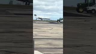 A Gulfstream v landing at Essendon Fields airport [upl. by Eirojram]