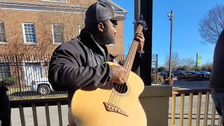 First Bluegrass jam Playing Acoustic bass  quotRocky Topquot [upl. by Shalom413]