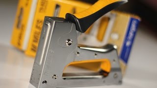 How to Operate a Staple Gun Basics using Kangaro hand tacker [upl. by Asilam691]