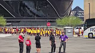 USC Marching Band procession into Allegiant Stadium  Kickoff Classic USC vs LSU Sept 1 2024 [upl. by Grekin719]