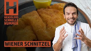 Schnelles Wiener Schnitzel Rezept von Steffen Henssler [upl. by Drahser613]