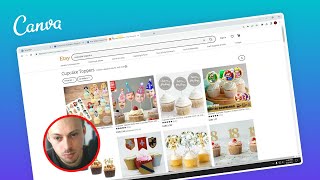 How to make Cupcake Toppers in Canva [upl. by Bruis]