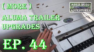 More Aluma Trailer Upgrades Motorcycle Adventure Travel [upl. by Mellen]