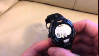 How to turn on  off alarm Timex Ironman Triathlon sports watch W2009 [upl. by Anitnegra]