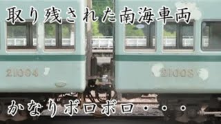 どーすんのこれ？千頭に取り残された不運な南海車両を見てきた [upl. by Brunn292]