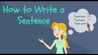 How to Write a Sentence for Kids  Kindergarten Writing [upl. by Yenruogis351]