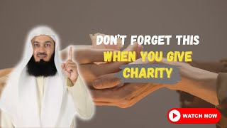 Remember This When You Make Charitable Donations 😊 Mufti Menk [upl. by Aihseym]