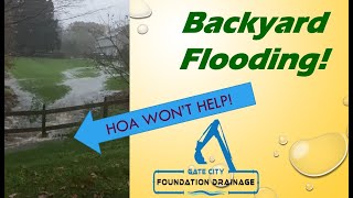 Restoring a Drainage Ditch to solve backyard flooding [upl. by Erin348]