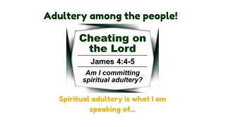 quotThose that are the adulterers will be left behind to serve the master you chose in your heartquot [upl. by Adamec]