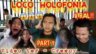 LOCO HOLOFONIA Reaction SUARA ANEH MISTERIUS amp CREEPY Part 1  Viral diTiktok amp Likee [upl. by Seira]