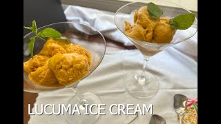 LUCUMA ICE CREAM RECIPE😋  EXOTIC FRUIT  PERUVIAN PRODUCT 🙌🏻 [upl. by Siulesoj914]