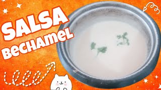 Como Hacer Salsa Bechamel con harina de Trigo Bechamel para Pasticho [upl. by Alejo713]