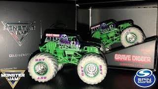 2019 SPIN MASTER MONSTER JAM TOY FAIR EXCLUSIVE  GRAVE DIGGER [upl. by Stesha31]