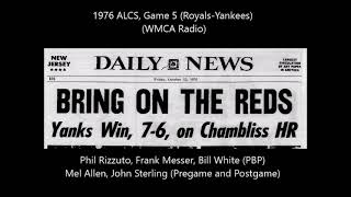 1976 ALCS Game 5 RoyalsYankees WMCA Radio [upl. by Retsae]