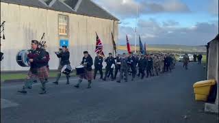 Remembrance Day Shetland 2024 [upl. by Alleinnad]