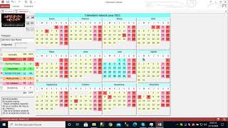 Calendario Laboral creado en Microsoft Access gratis [upl. by Herrah]