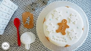 Christmas Cake Decorating Ideas  Fondant Icing Gingerbread and Marzipan [upl. by Calise]