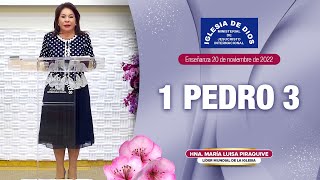 1 Pedro Cap 3 Hna María Luisa Piraquive 20 de noviembre 2022 IDMJI [upl. by Ragnar]