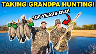 Taking my 100 Year Old GRANDPA Duck Hunting Catch Clean Cook [upl. by Herby928]