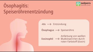 Eosinophile Ösophagitis  eine allergische Speiseröhrenentzündung einfach erklärt von Arzt [upl. by Linson]