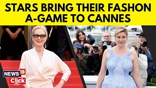 Cannes 2024 Meryl Streep Anya Taylor Joy Greta Gerwig amp Lily Gladstone Arrive In Style  G18V [upl. by Yelkao226]