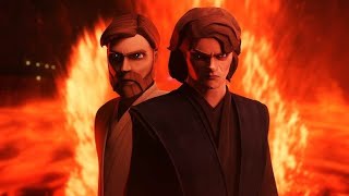 Anakin Vs Obi Wan  Clone Wars  Dublado  Audio Clone Wars e Filme  4K [upl. by Devinne719]